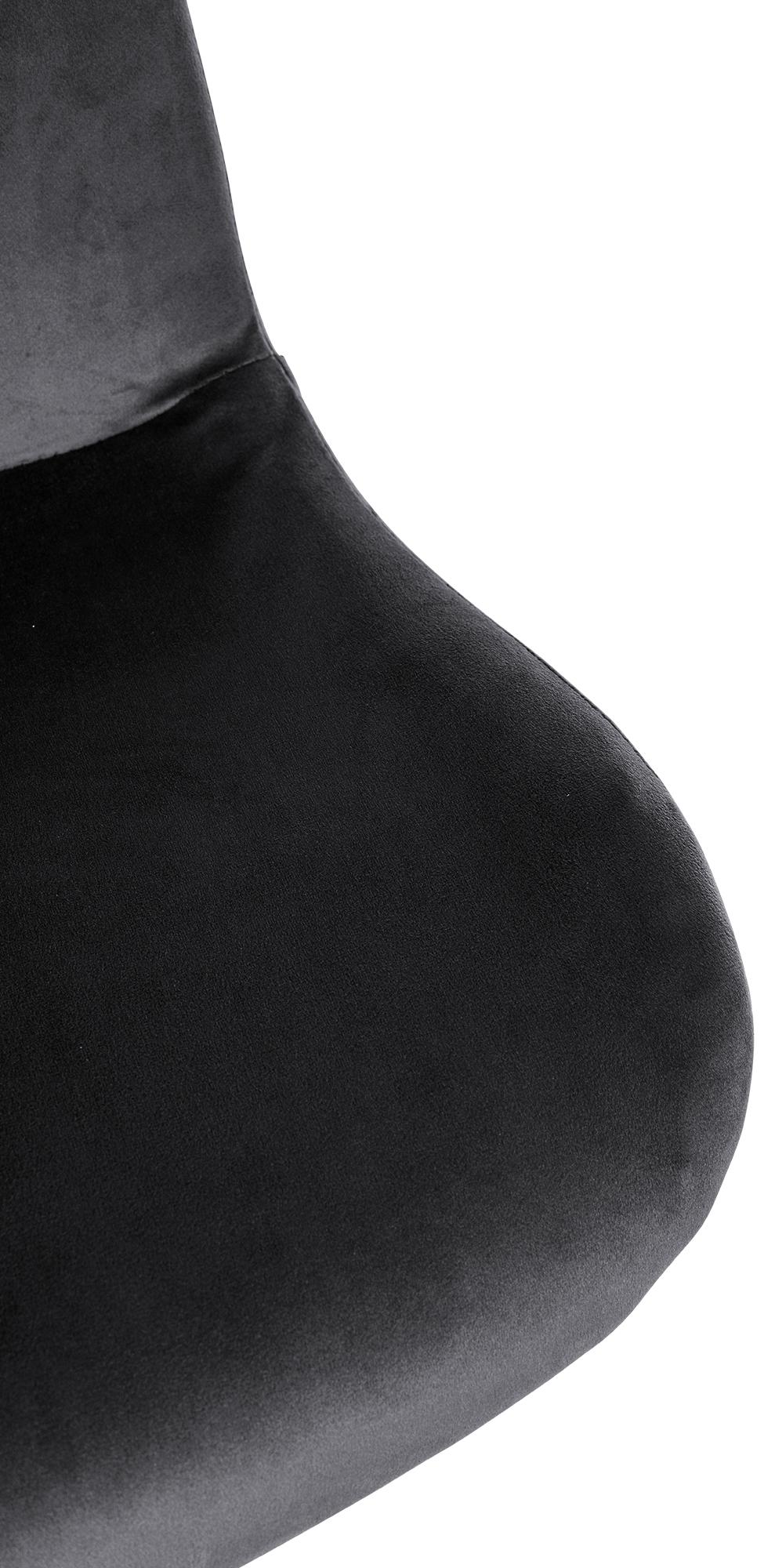 Barhocker Solon Schwarz Samt