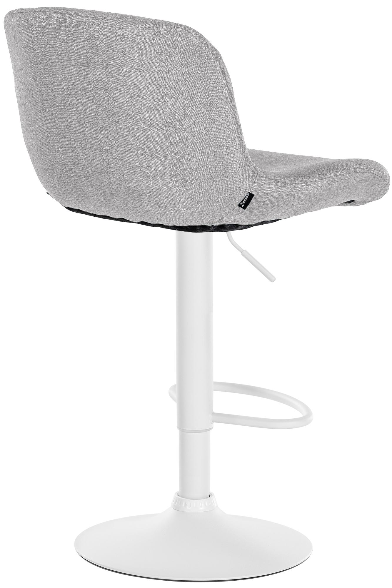 Barhocker Solon Weiß Stoff