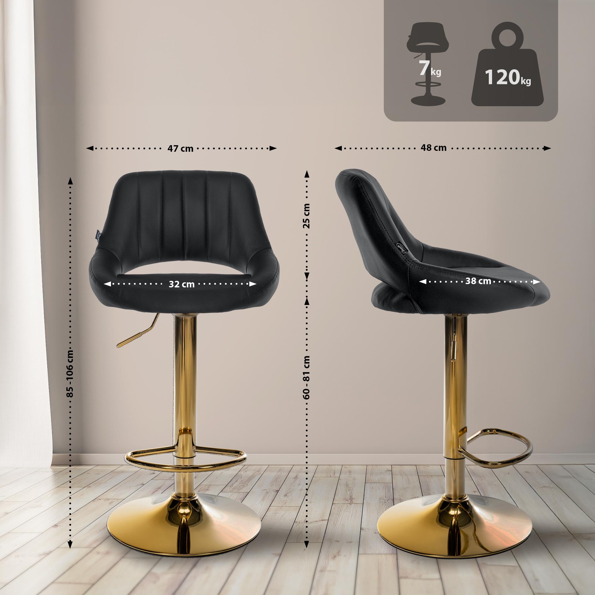 2er Set Barhocker Milet Kunstleder G