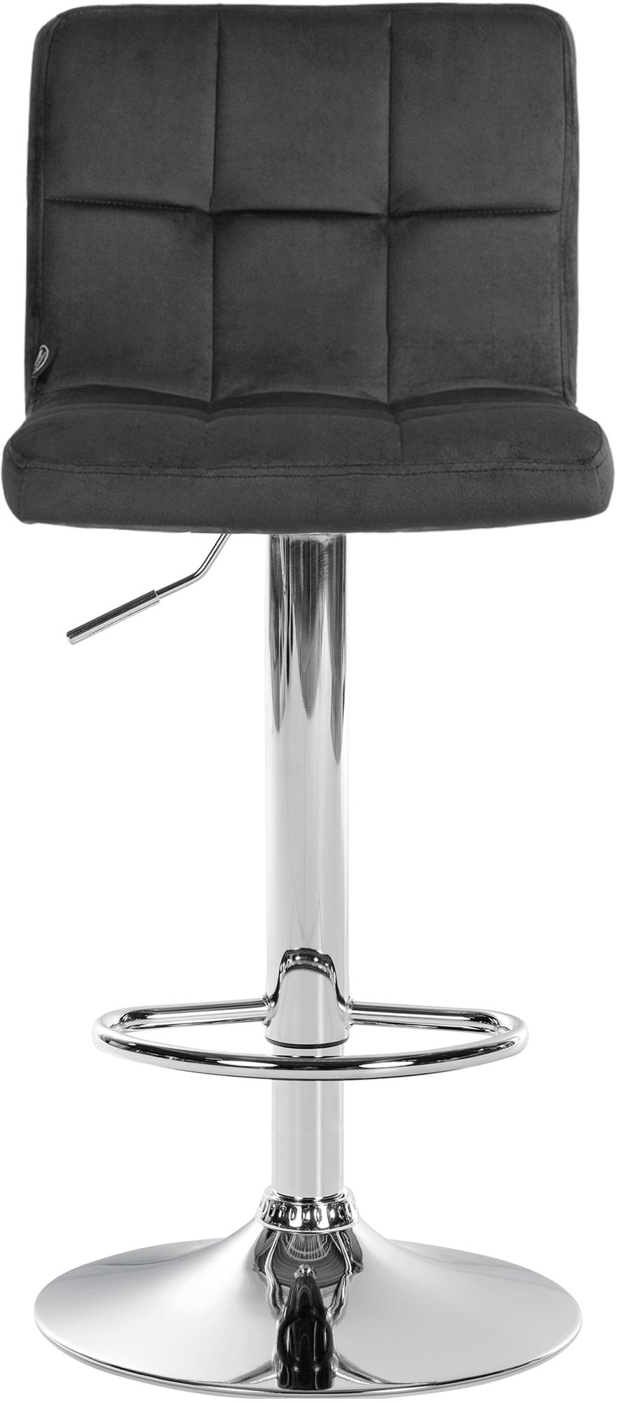 Barhocker Peru Samt chrom