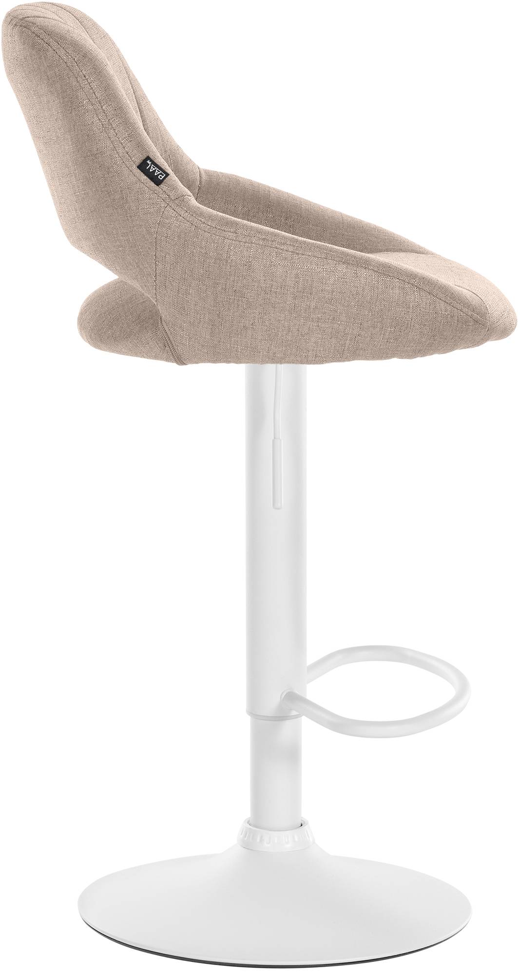 Barhocker Milet Stoff weiß
