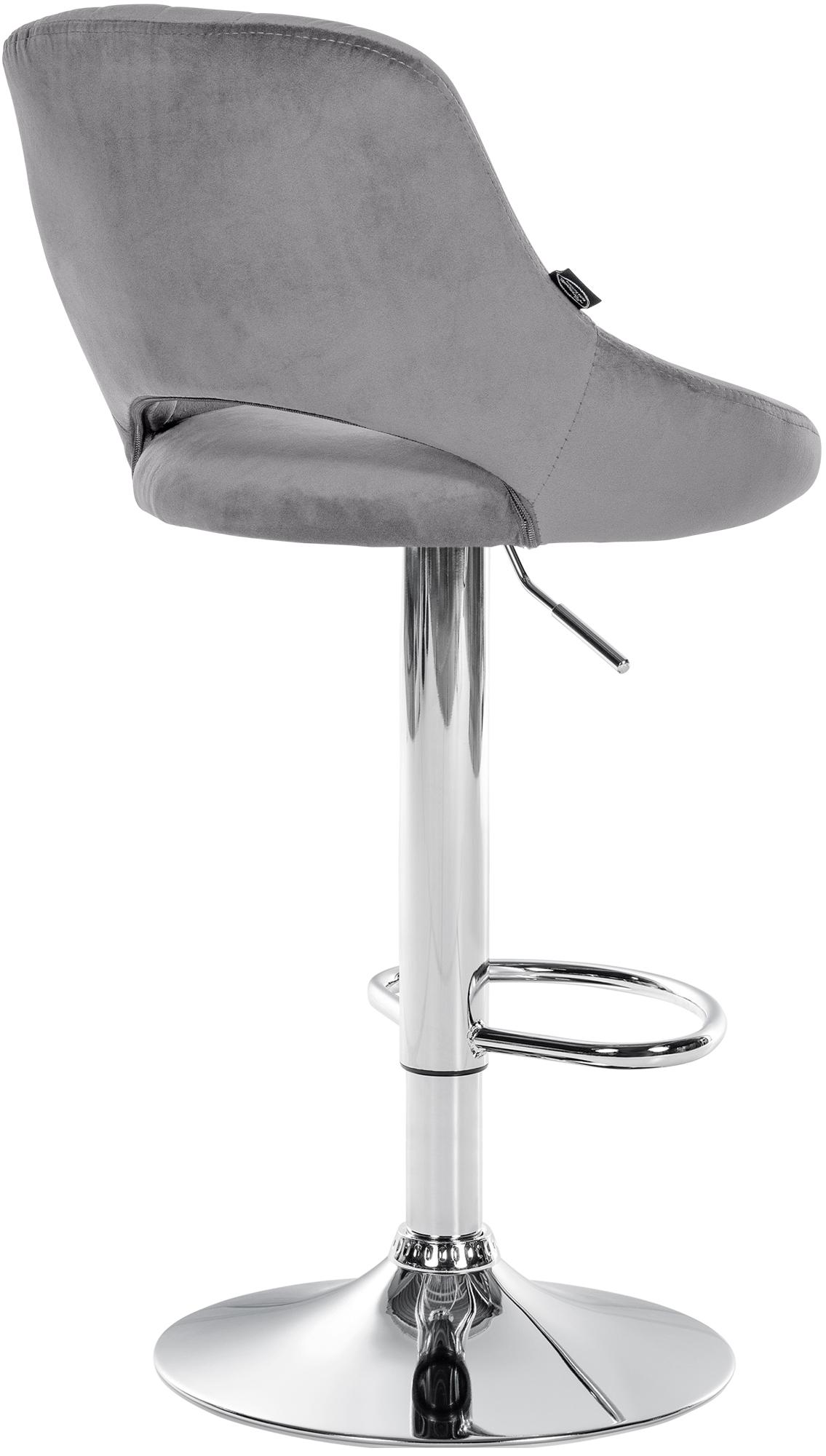 Barhocker Milet Samt chrom