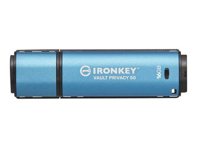 Kingston USB-Stick IronKey Vault - USB 3.2 Gen 1 (3.1 Gen 1) - 16 GB - Blau