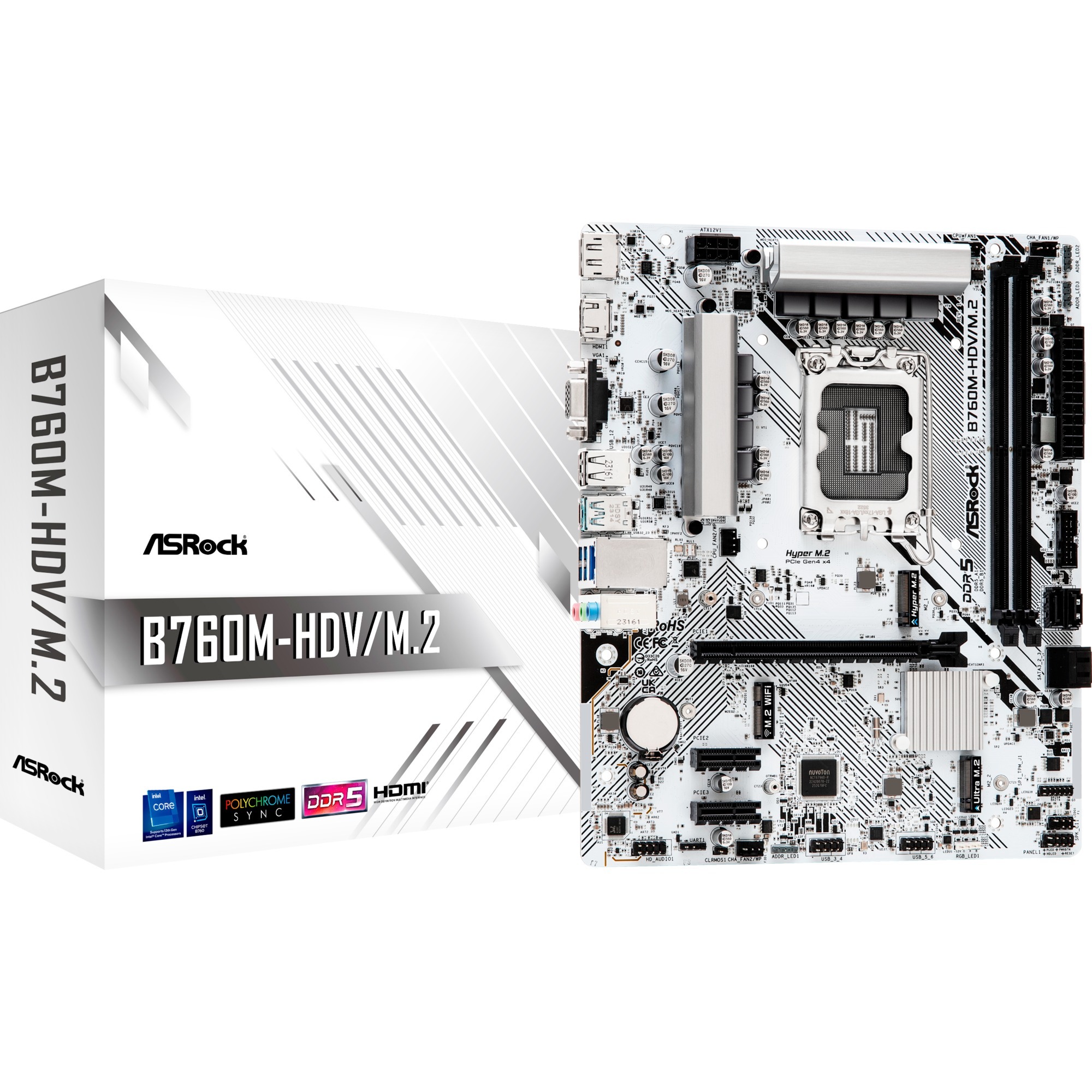 B760M-HDV/M.2 WHITE, Mainboard