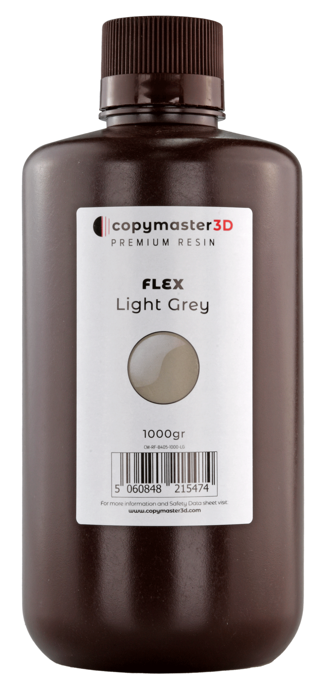 Copymaster3D Flex UV Resin - 1 kg - Light Grey (5 pcs)