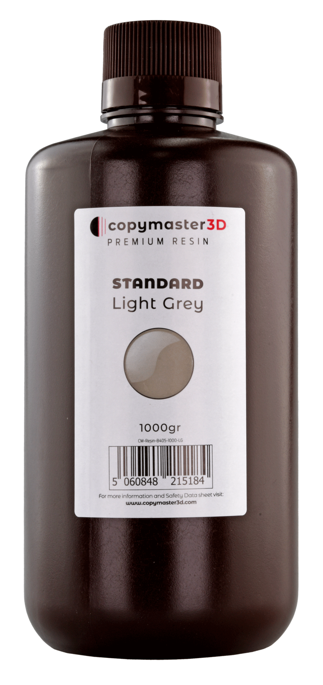 Copymaster3D Standard UV Resin - 1 kg - Light Grey (10 pcs)