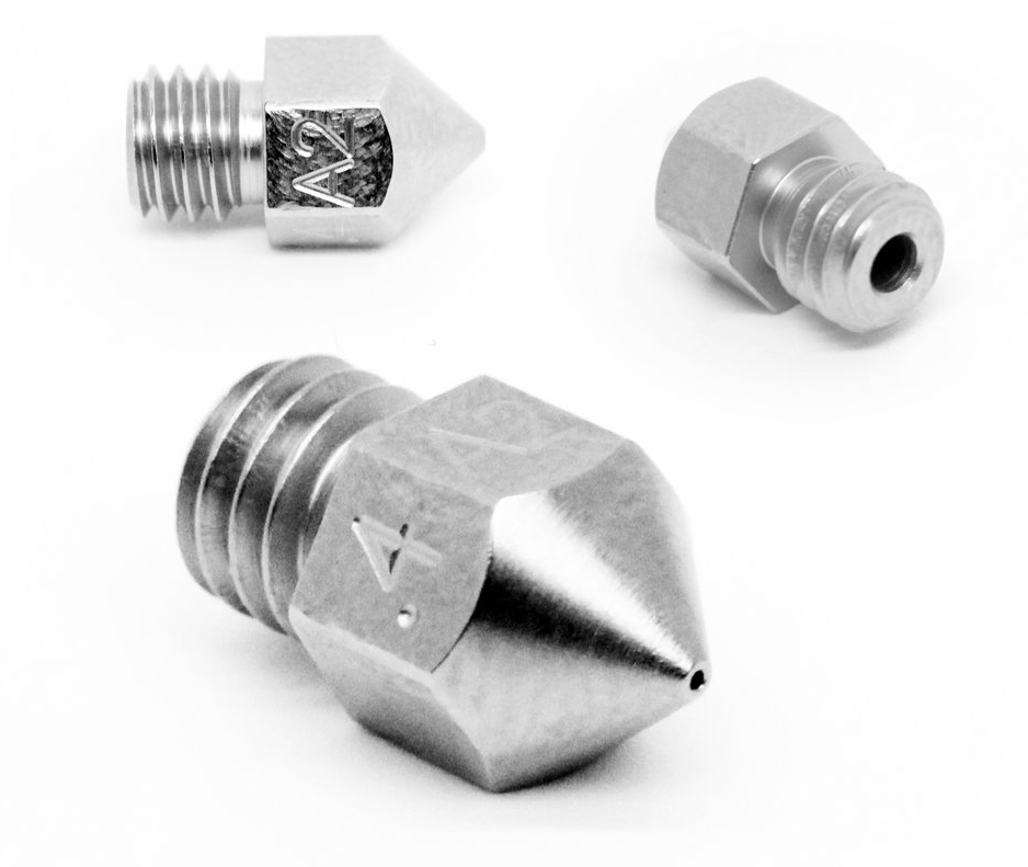 Micro Swiss - MK8 0,40mm Plated A2 Tool Steel Wear Resistant Nozzle (5 pcs)
