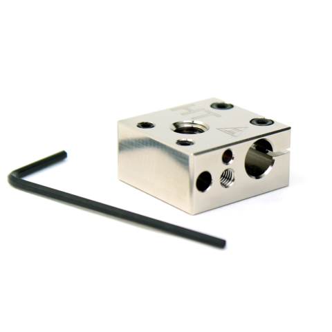 Micro Swiss Plated Copper High Temperature MK8 Style Heater Block Upgrade for CR10 / Ender (10 pcs)
