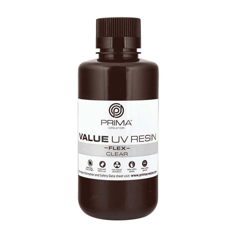 PrimaCreator Value Flex UV Resin - 500 g - Clear (5 pcs)