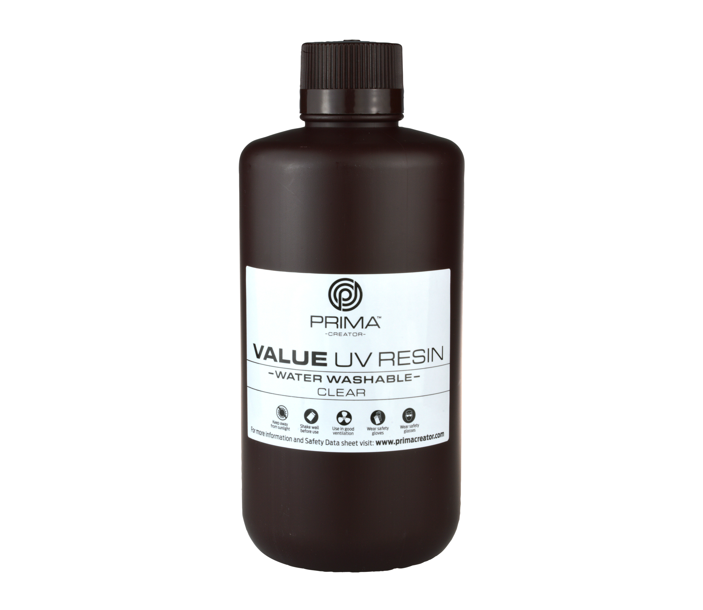 PrimaCreator Value Water Washable UV Resin - 1 kg - Clear (5 pcs)