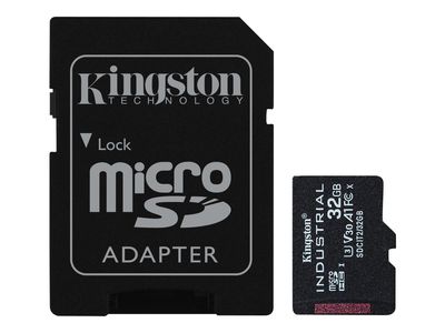 Kingston Flash-Card inkl. SD-Adapter Industrial - microSDHC UHS-I - 32 GB