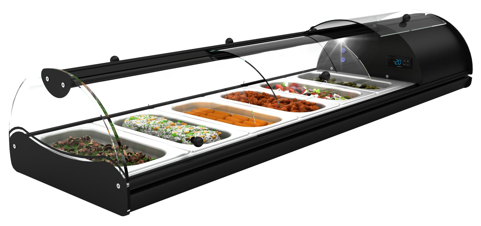 Buffet-Kühlvitrine Self-Service Tapas 6