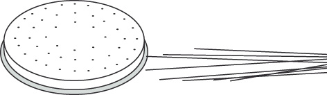 Pasta-Scheibe Ø 57 mm Capelli d'Angelo für Nudelmachine PF25E/PF40E