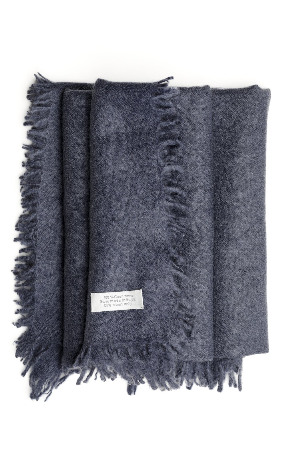 100 % Cashmere Schal – Handgefertigt in Nepal | Dunkelgrau