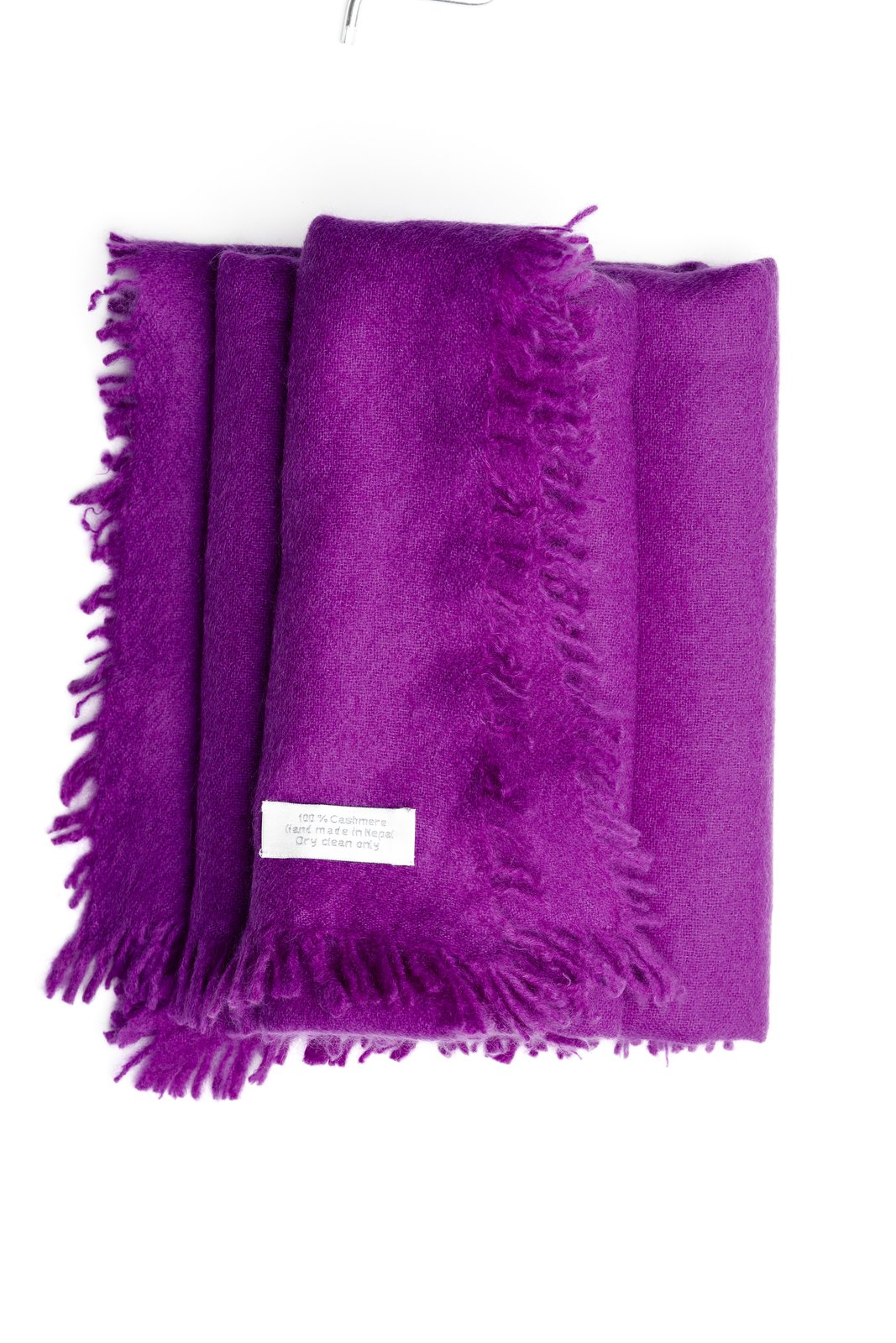 100 % Cashmere Schal – Handgefertigt in Nepal | Lila / Flieder