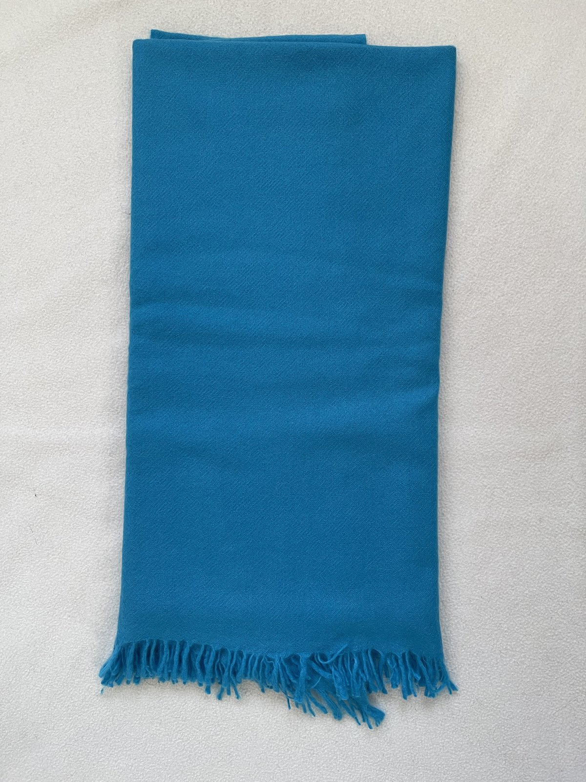 100 % Cashmere Schal – Handgefertigt in Nepal | Petrol