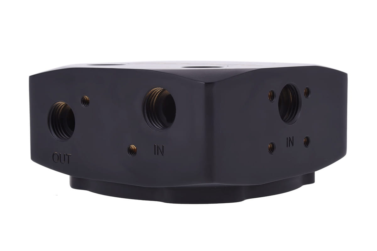 Eisdecke D5 Messing Aufsatz - Deep Black
