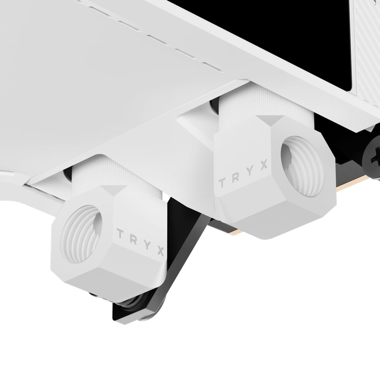 TRYX Panorama CPU Wasserblock mit AMOLED-Display - weiß