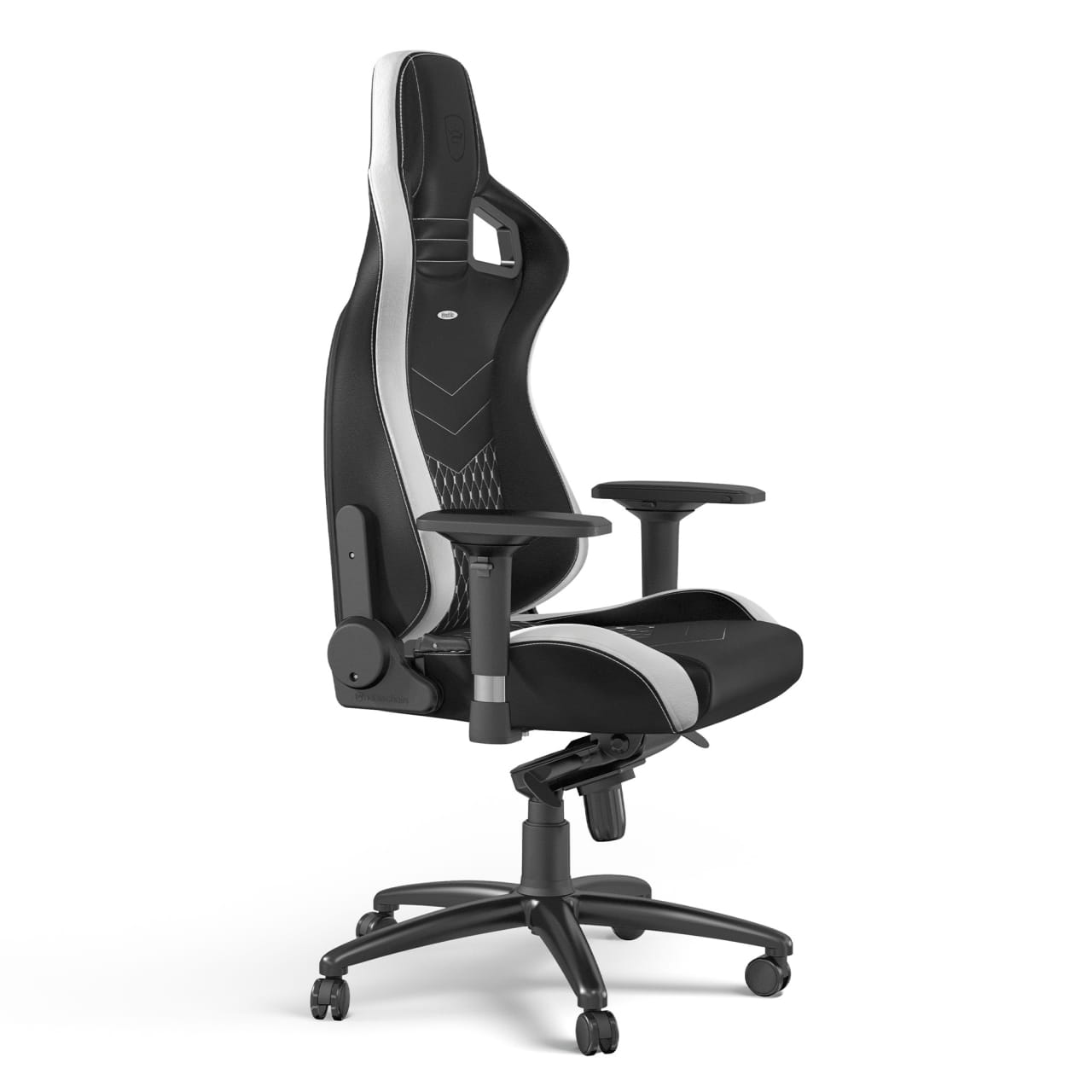 noblechairs EPIC Echtleder Gaming Stuhl - schwarz/weiß/rot