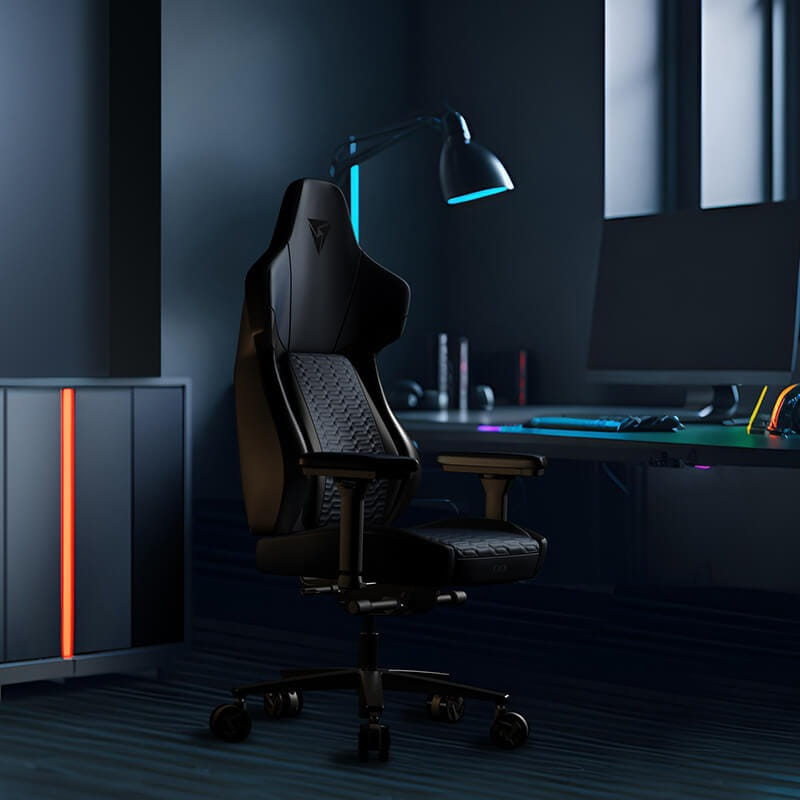 ThunderX3 CORE Racer Ergonomischer Gaming Stuhl - schwarz