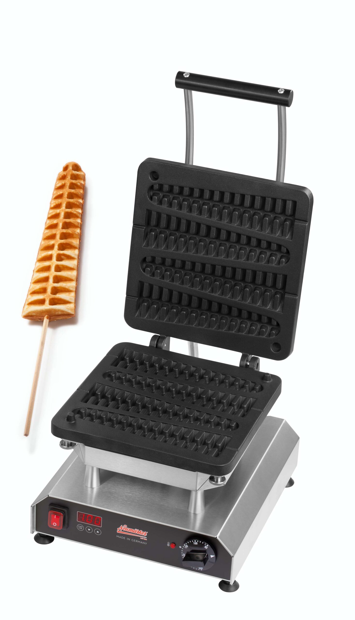 Neumärker Waffeleisen Thermocook® inkl. Lolly-Waffel Wechselplatten (Aluminium antihaftbeschichtet)