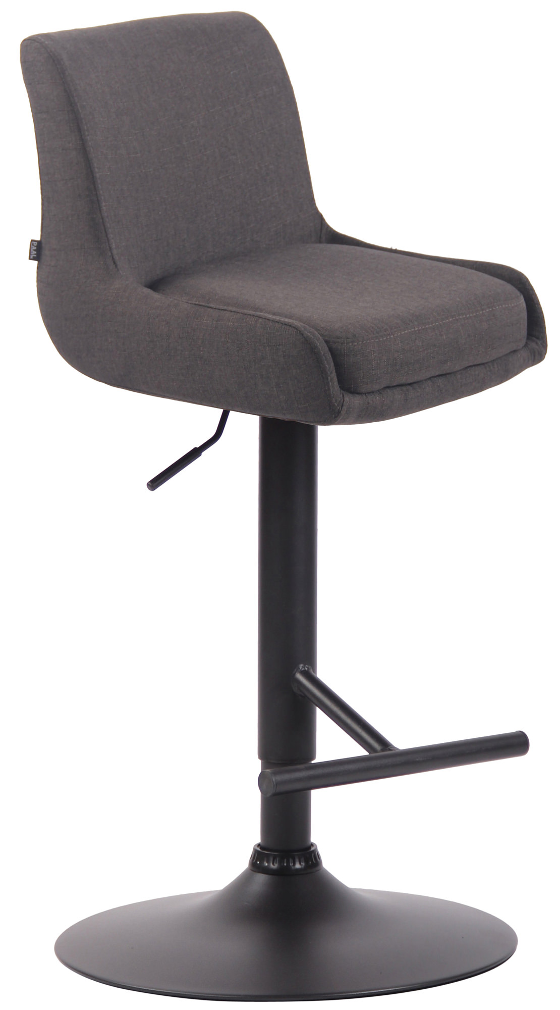 Barhocker Club Stoff schwarz
