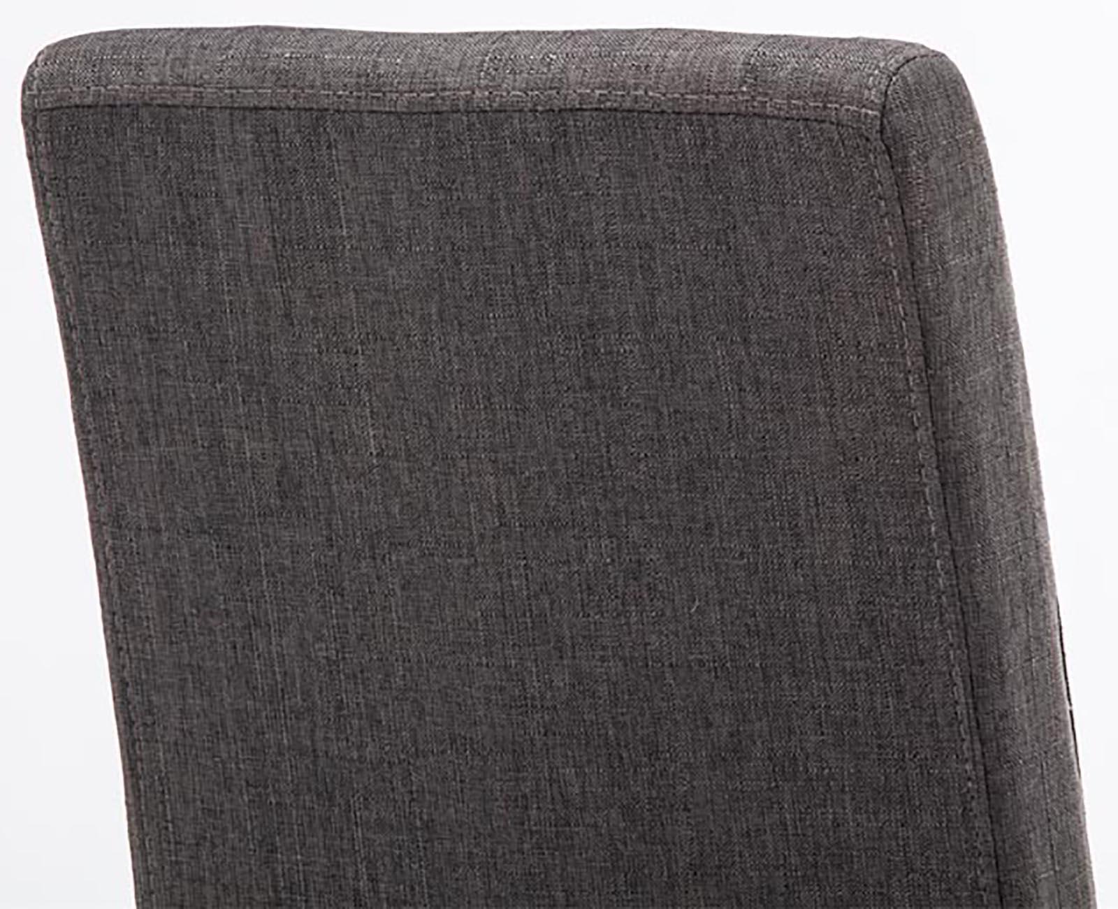 2er Set Esszimmerstuhl Ina Stoff schwarz