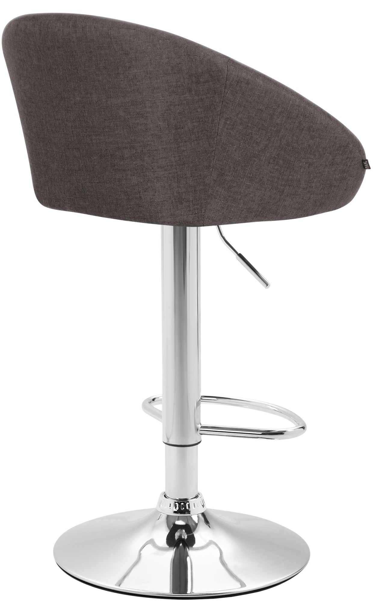 2er Set Barhocker Miami V2 Stoff chrom