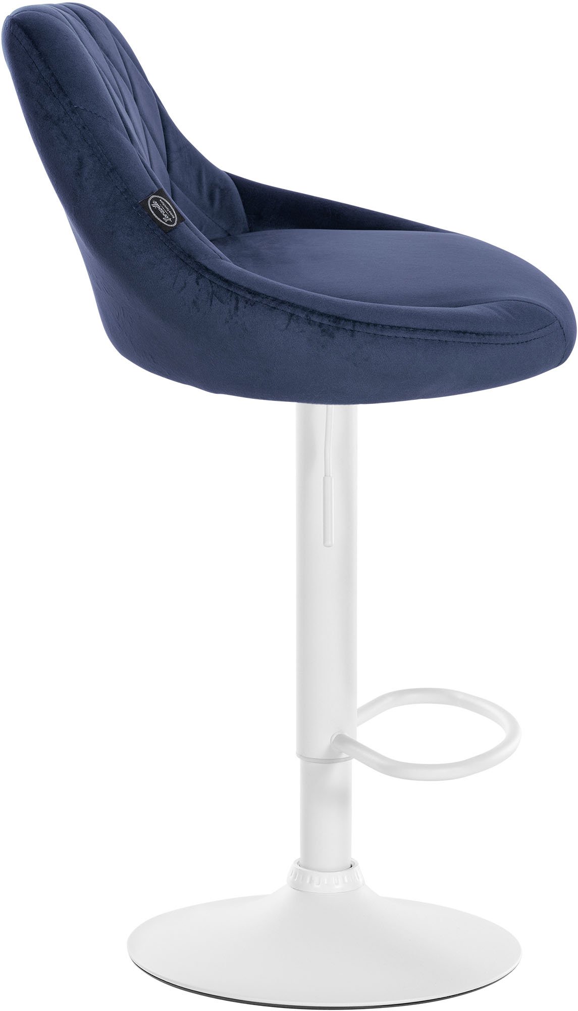 Barhocker Lazio Samt weiß