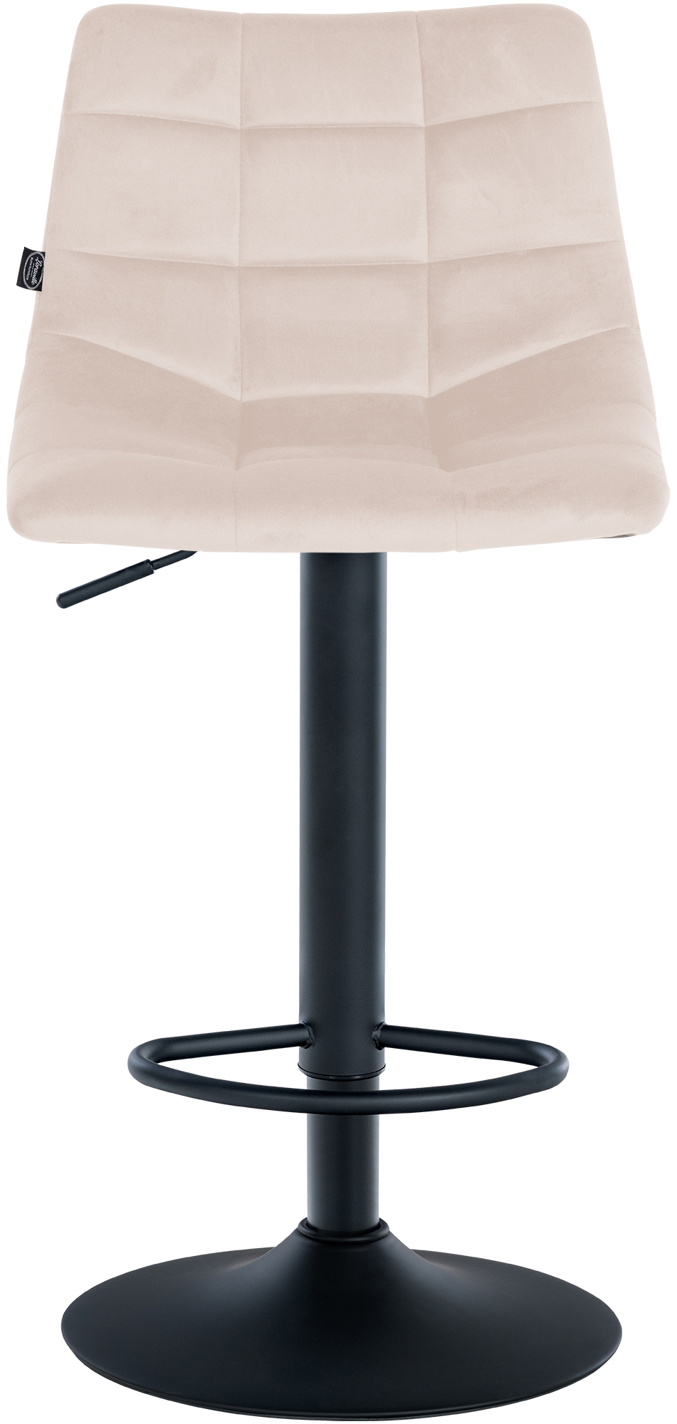 2er Set Barhocker Jerry Samt schwarz
