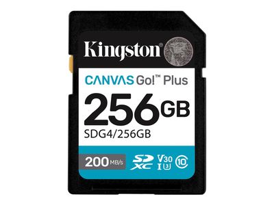 Kingston Flash-Card Canvas Go! Plus - SDXC UHS-I - 256 GB