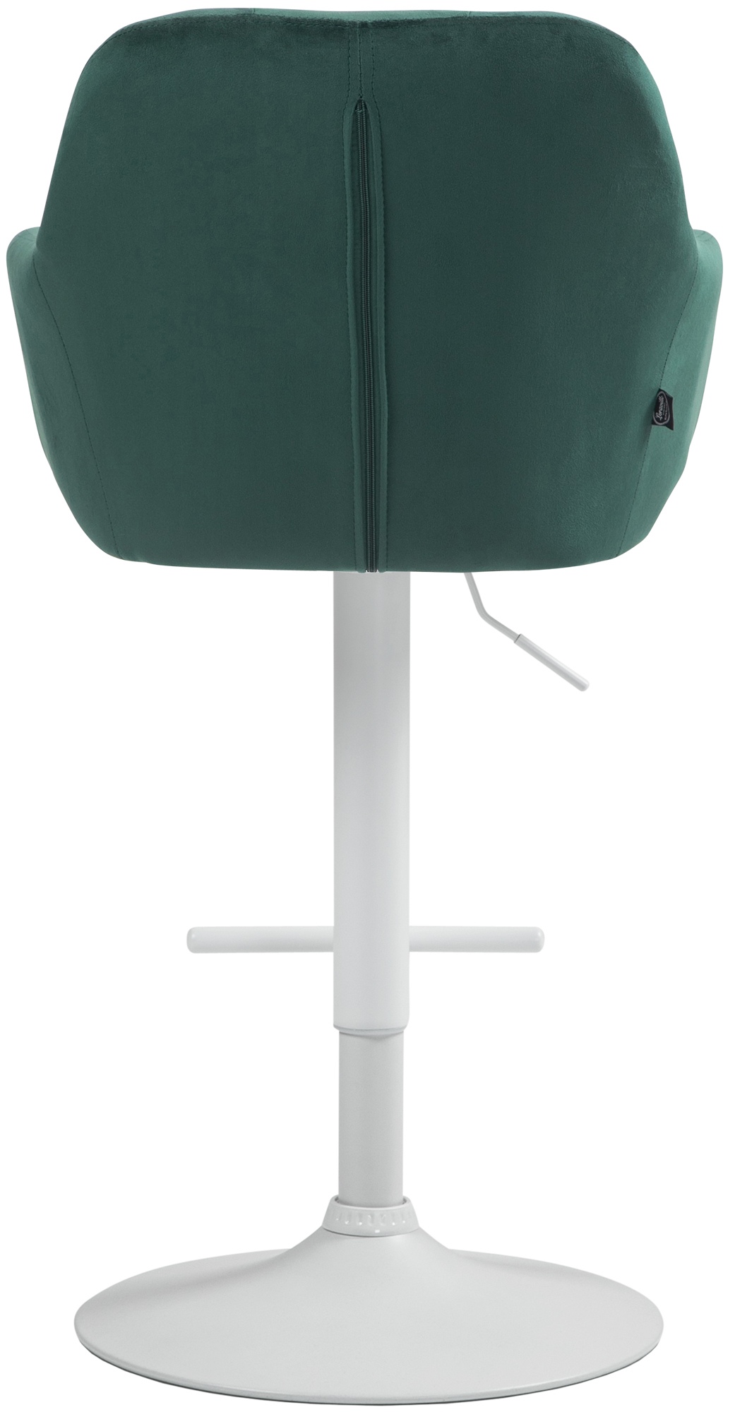 Barhocker Natoma Samt weiß