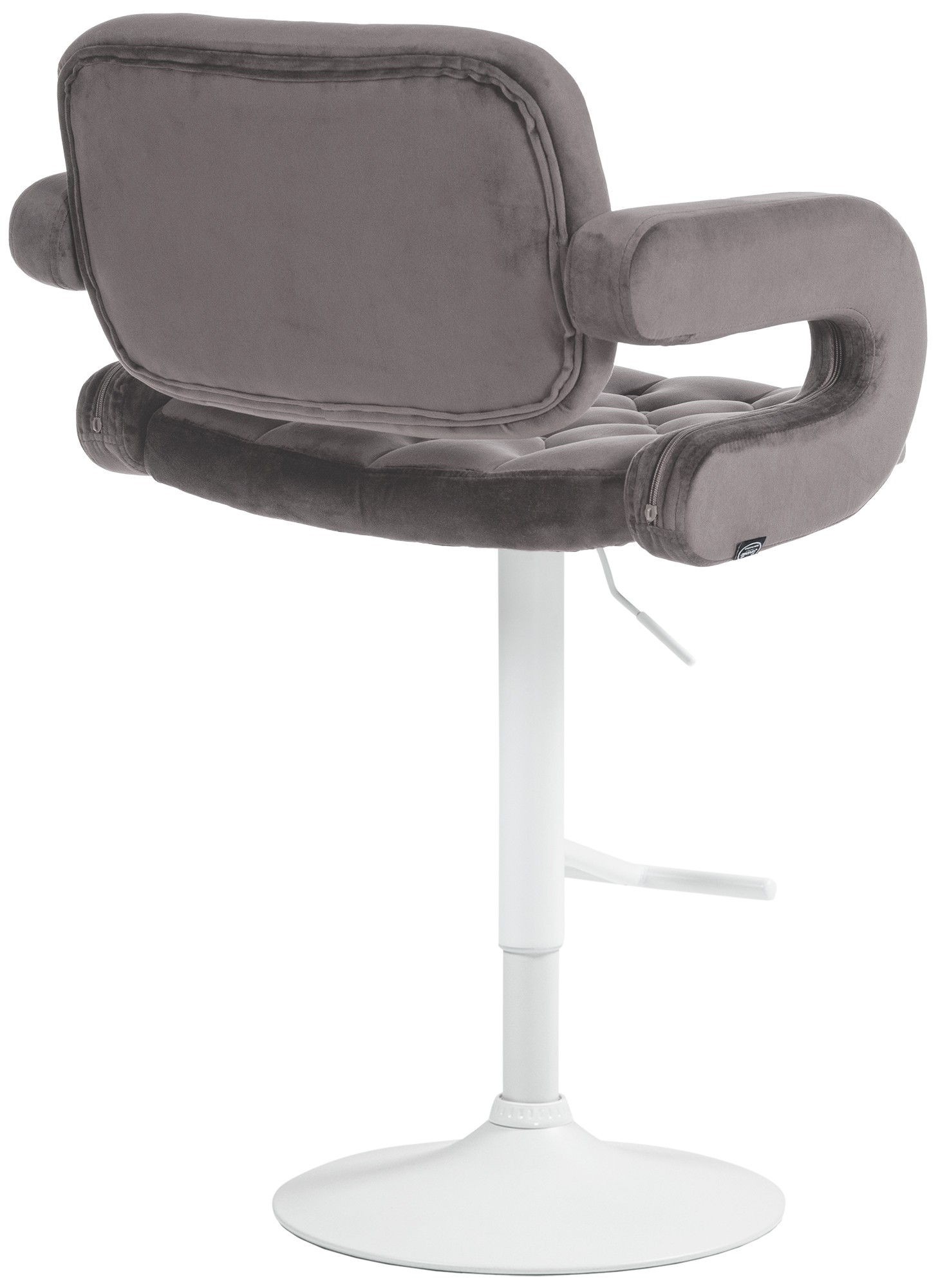 Barhocker Dublin Samt weiß