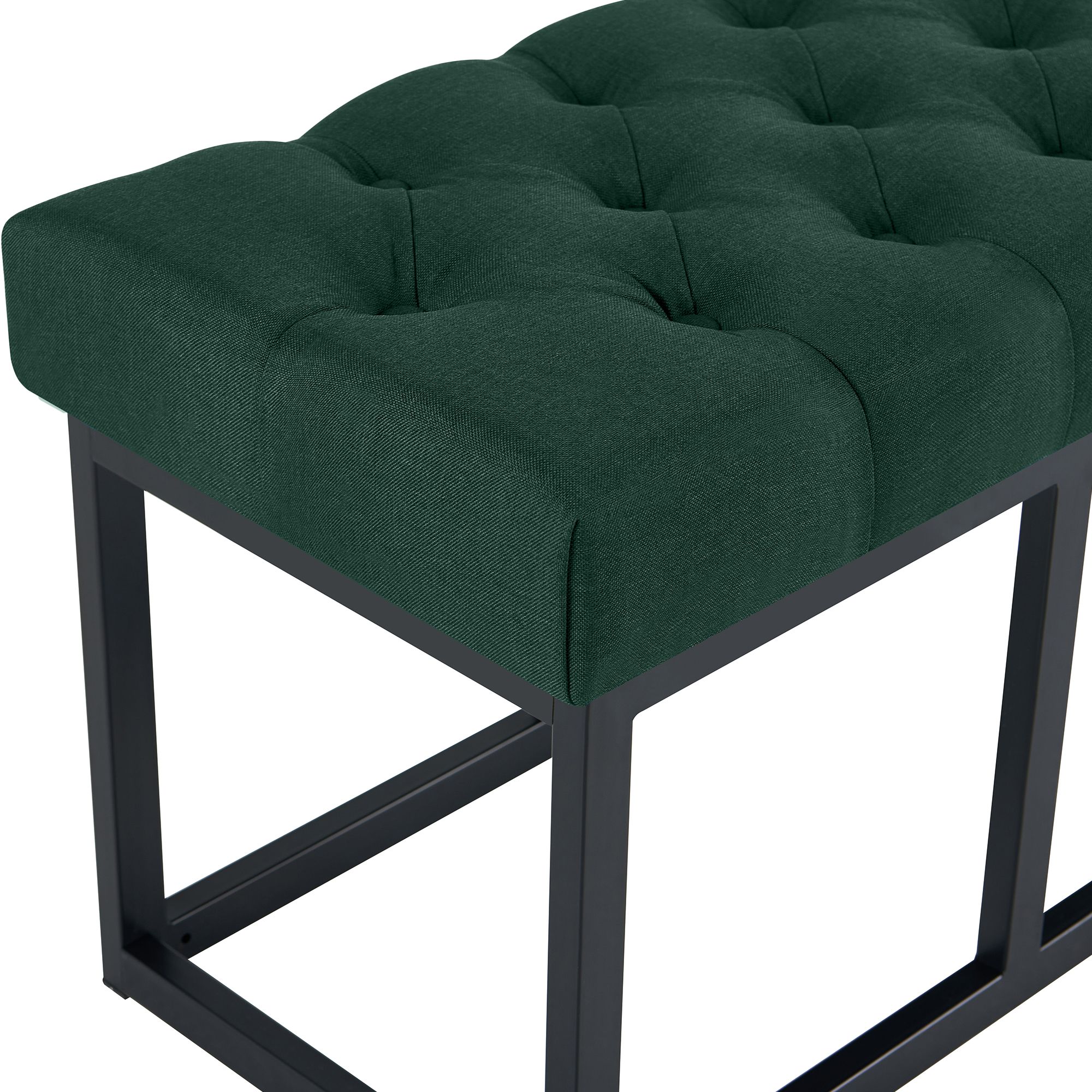 Sitzbank Amun Stoff Schwarz 100 cm