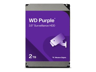 WD Hard Drive Purple Surveillance WD23PURZ - 2 TB - 3.5" - SATA 6 GB/s