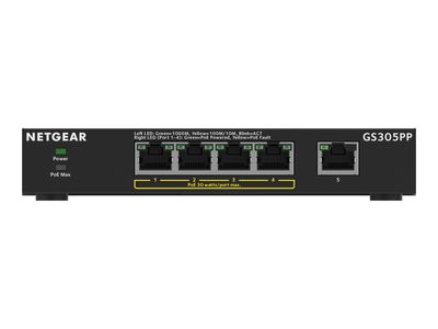 NETGEAR 300 Series GS305PP - Switch - SOHO - 5 Anschl√ºsse - unmanaged
