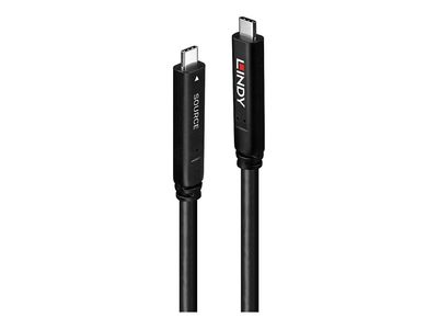 Cable Lindy USB-C 3.2 Hybrid 10m Black