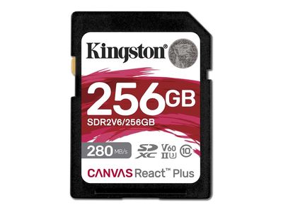 Kingston Flash-Card Canvas React Plus - SDXC UHS-II - 256 GB