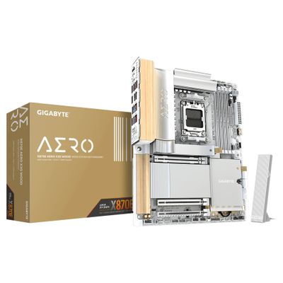GIGABYTE Mainboard X870E AERO X3D WOOD - ATX - Socket AM5 - AMD X870E