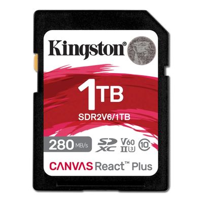 Kingston Flash-Card Canvas React Plus V60 - SDXC UHS-II - 1 TB