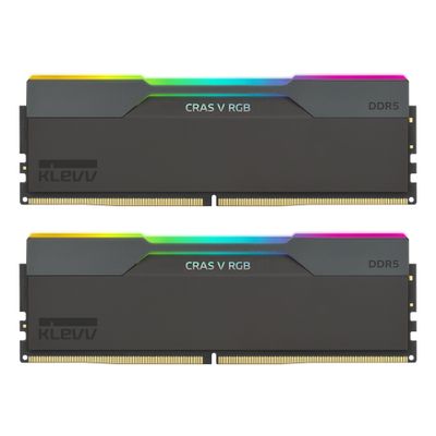 KLEVV RAM CRAS V RGB Obsidian Black - 32 GB (2 x 16 GB Kit) - DDR5 6000 UDIMM CL30