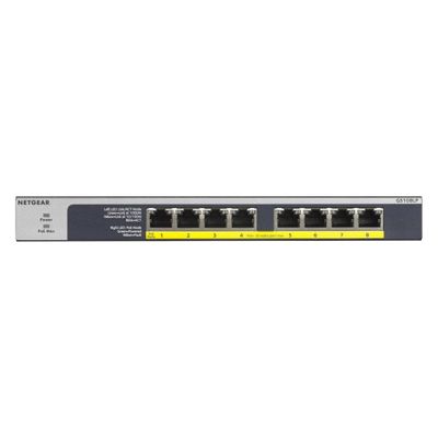 NETGEAR GS108LP - Switch - 8 Anschl√ºsse - an Rack montierbar
