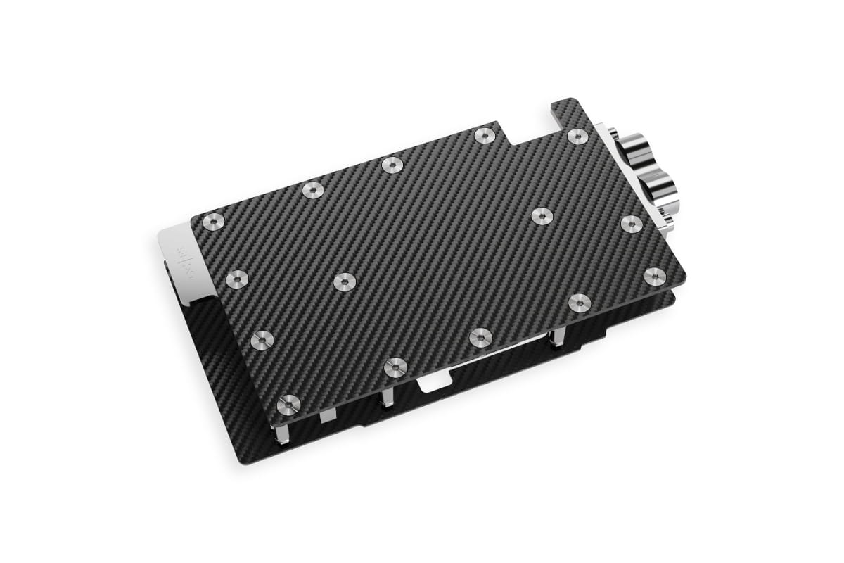 ES RTX 5080 Reference 1-Slot-Design GPU-Wasserblock mit Backplate - Kupfer