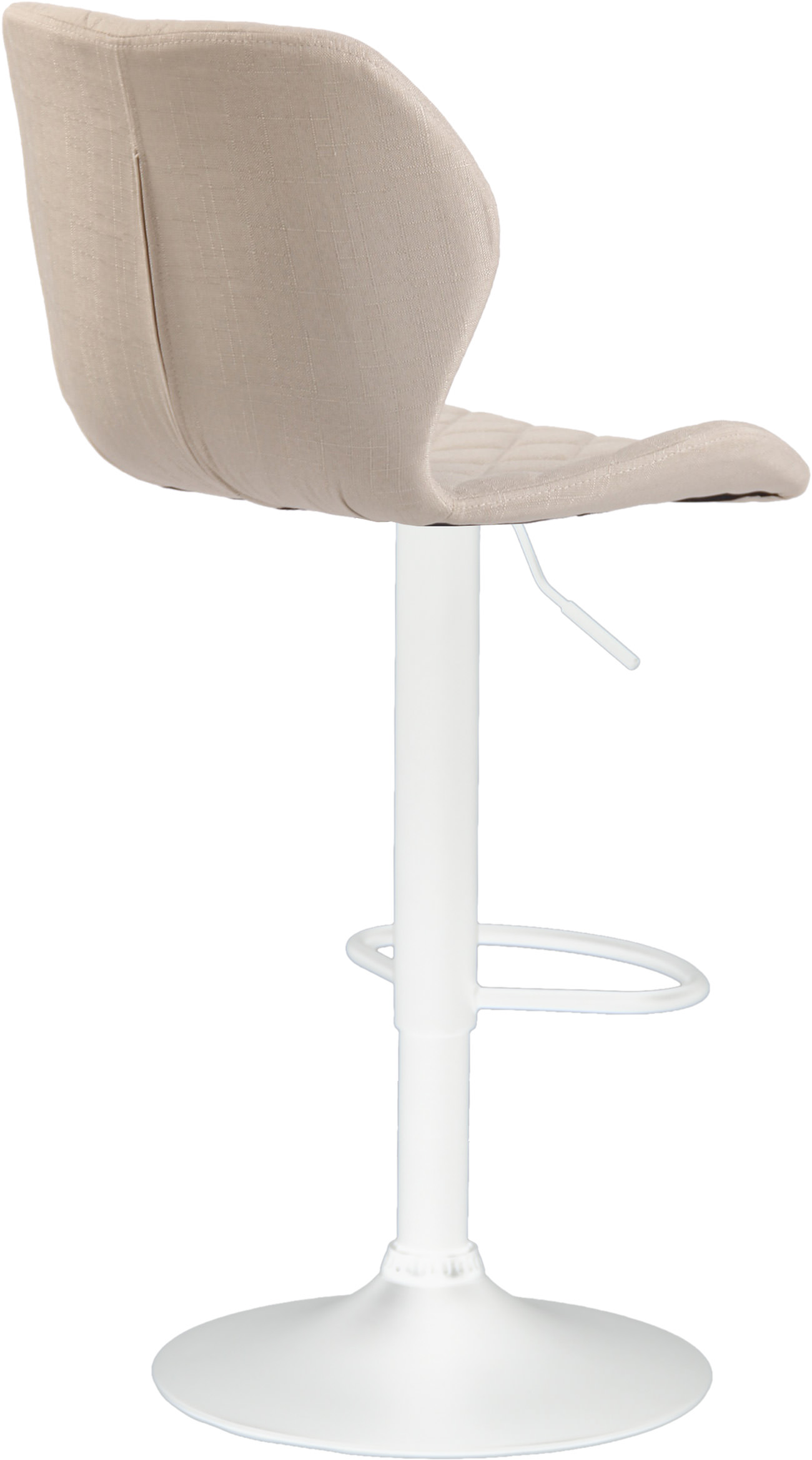 Barhocker Cork Stoff weiß