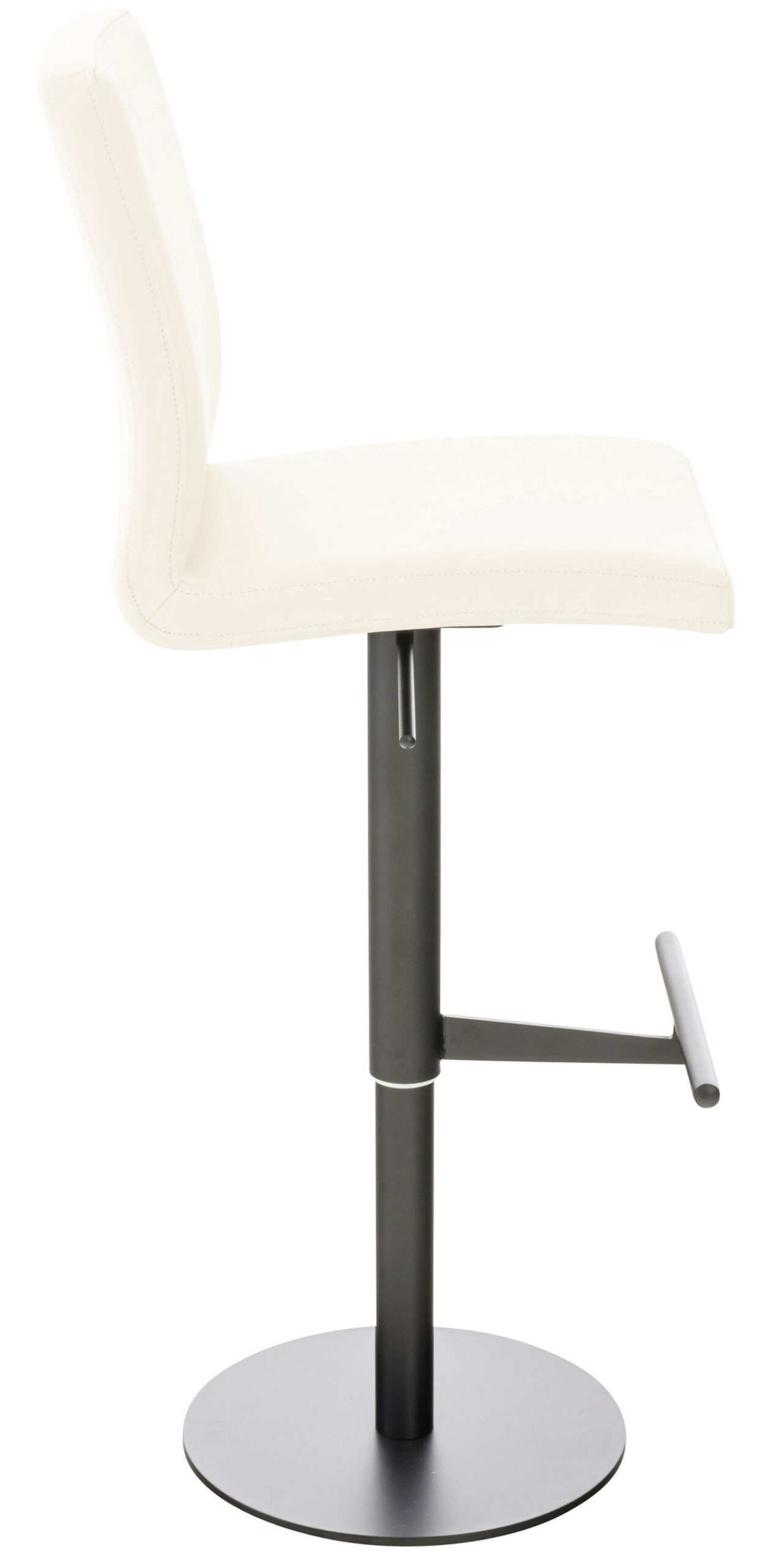 2er Set Barhocker Cadiz Kunstleder schwarz