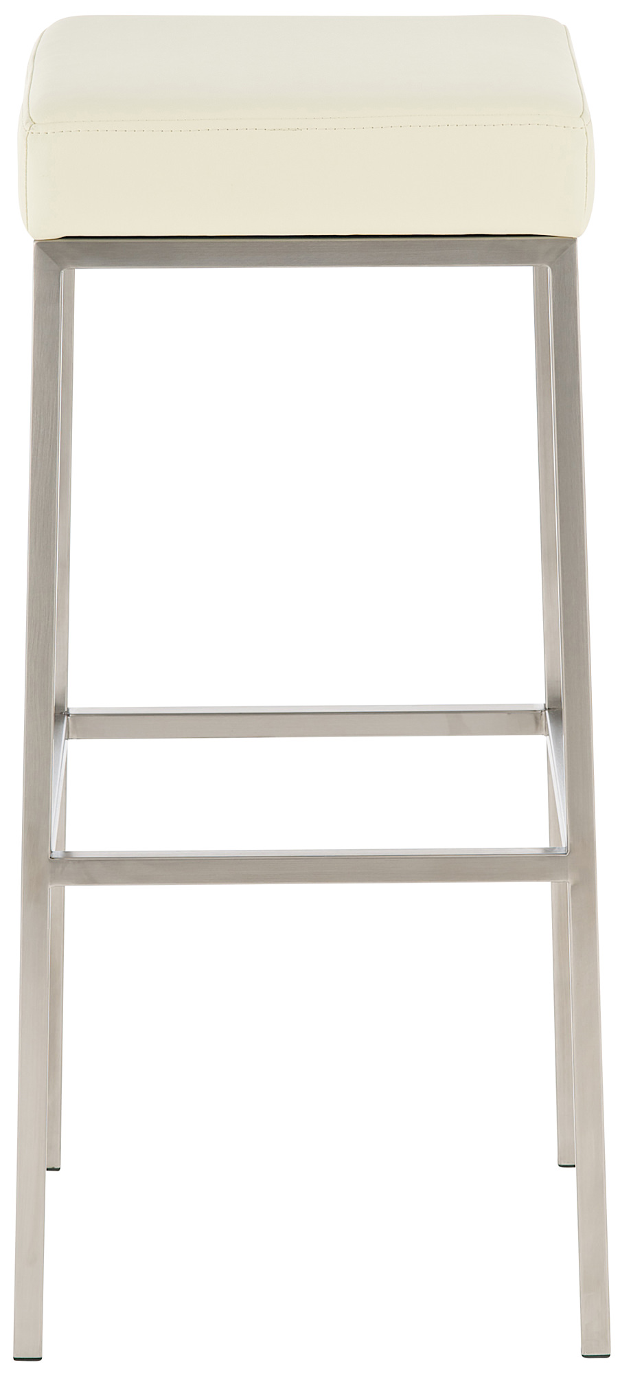 2er Set Barhocker Montreal 80 Kunstleder edelstahl