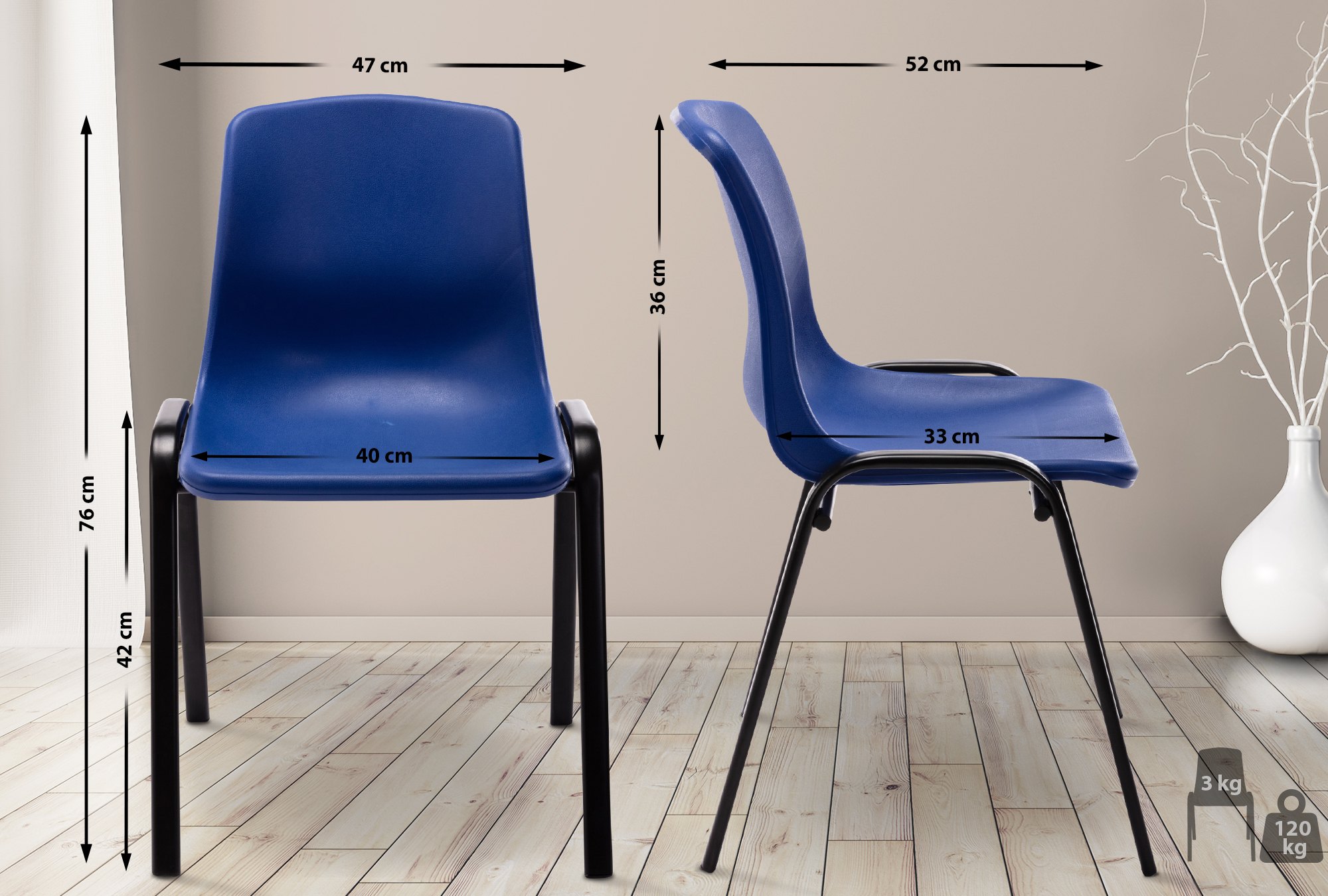 Stapelstuhl Nowra Kunststoff