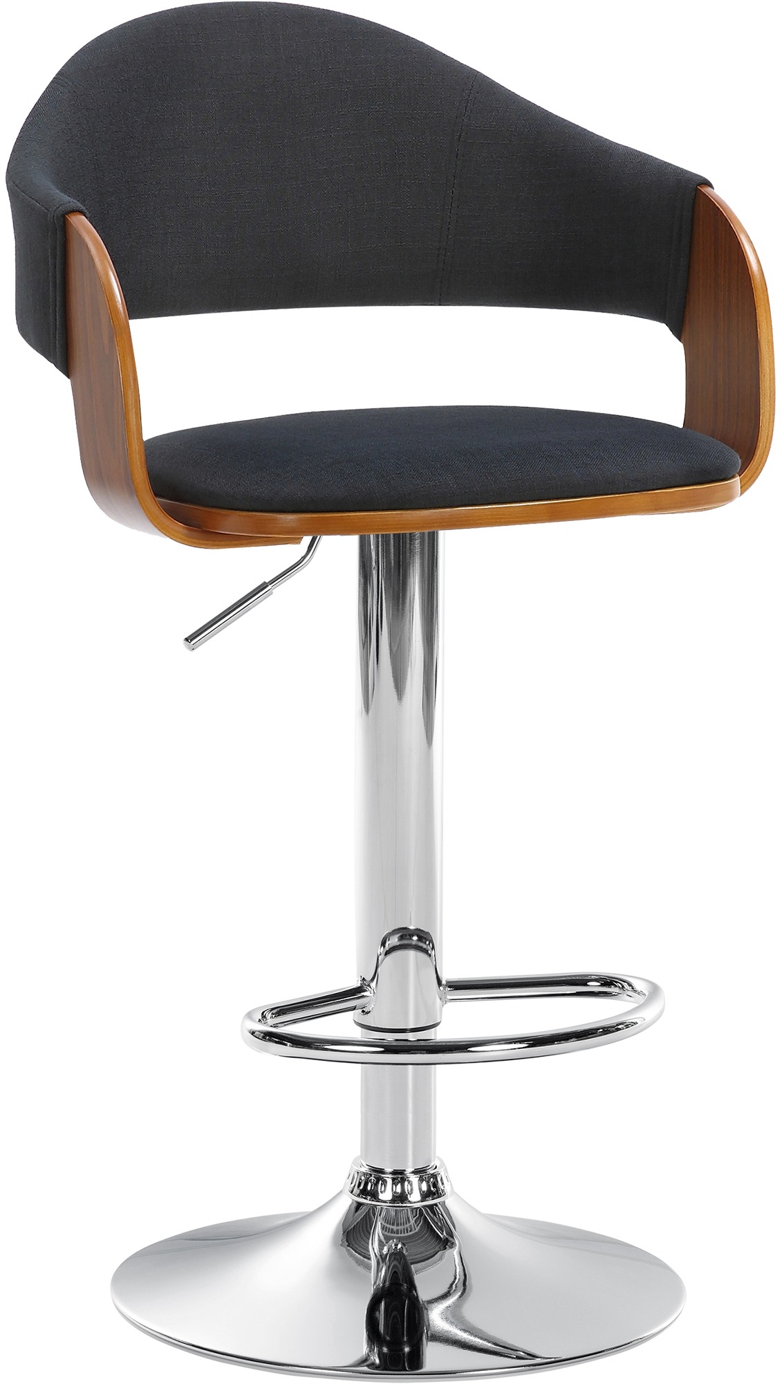 2er Set Barhocker Nilse Stoff chrom