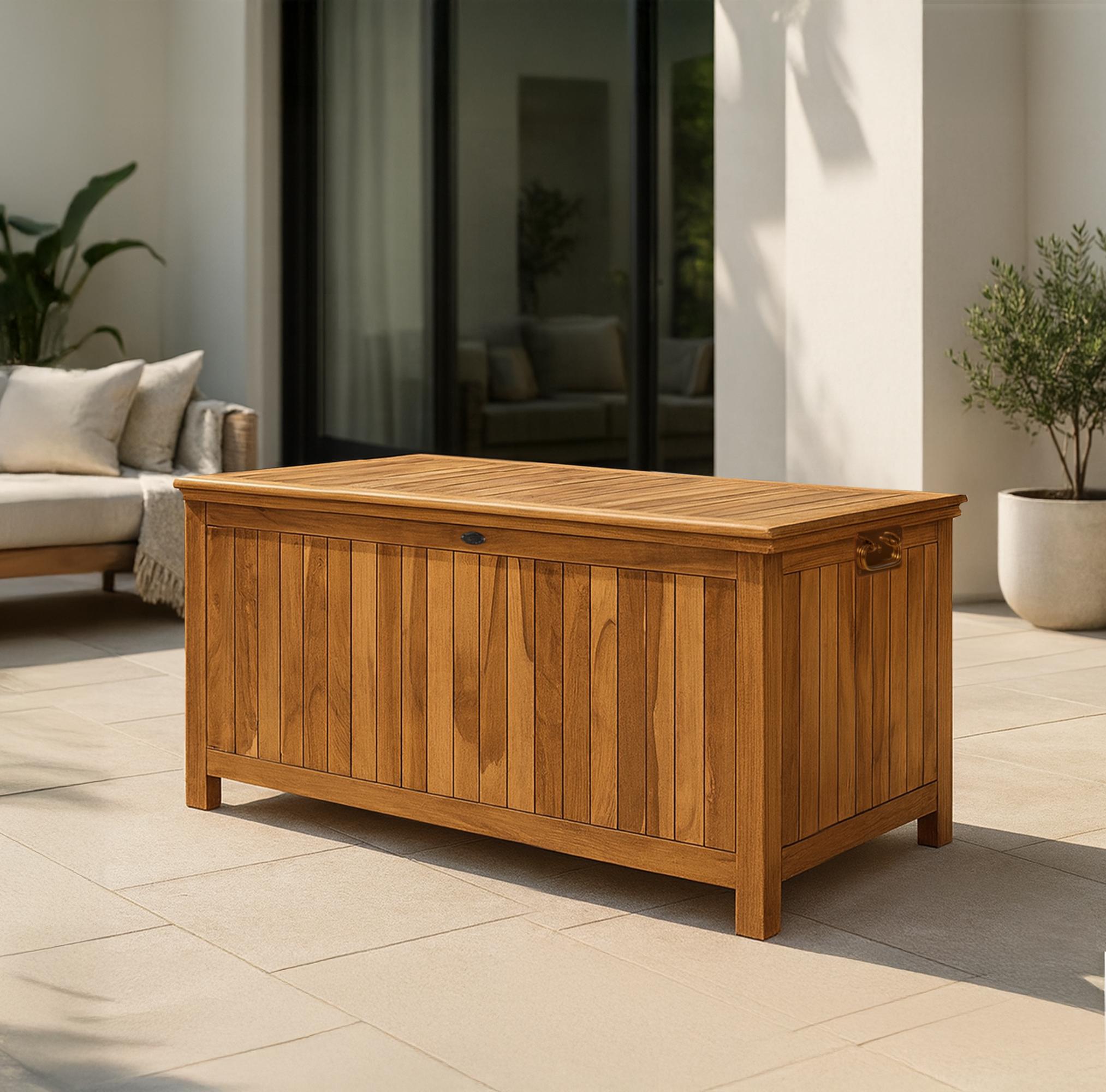 Teak Gartenbox Novena 140X77x63