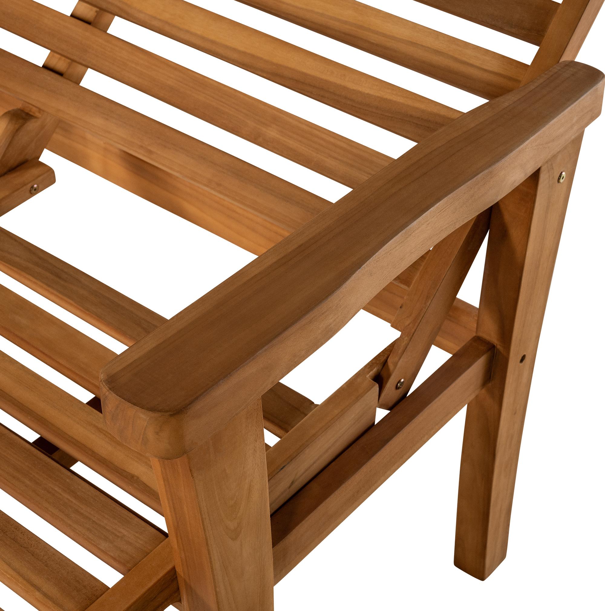 Reclining Teakbank Nicosia 150 cm